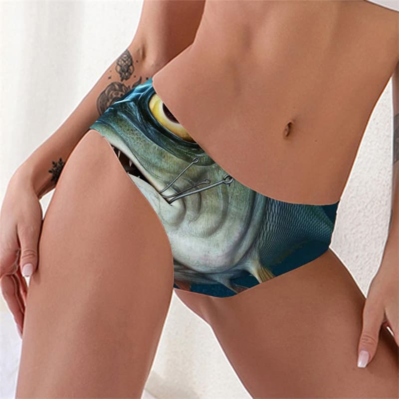 Fish Panties Women Eye Sexy Animal Pantys Fisherman Lingerie Female Metal Seamless