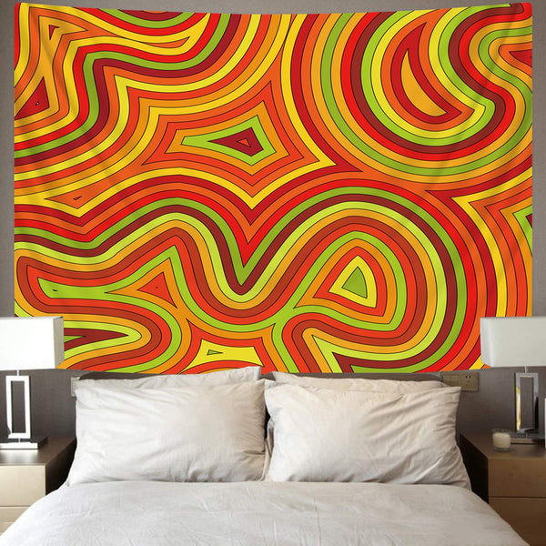 
Psychedelic Tapiz dizziness Home Tapestrys stripe Wall Tapestry Decor Mandala
                