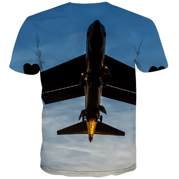 
Aircraft T shirts Men Sky T shirts Funny Military T-shirts 3d Metal Tshirts Cool
                
