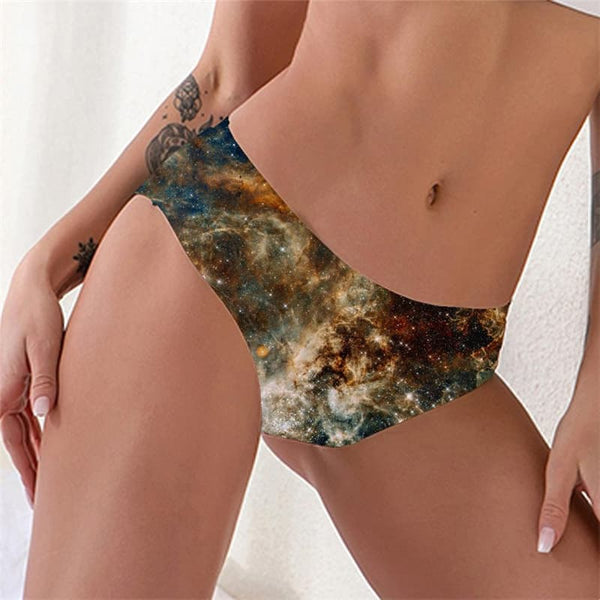 Galaxy Panties Women Space Underwear Universe Sexy Nebula Tanga