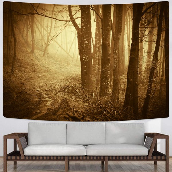 
Higurashi Tapiz forest Wall Tapestry yellow Tenture Mandala Wall Hanging
                