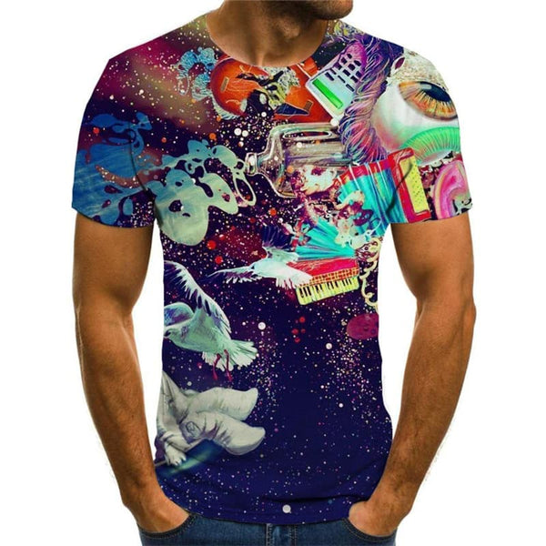 
Astronaut T shirt Men Galaxy Anime Clothes Colorful Tshirt Printed Art Shirt Print
                