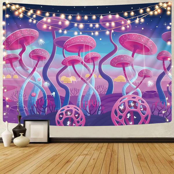 
mushroom Tapiz Fantasy space Rug Wall Psychedelic Home Tapestrys Jellyfish Tapestries
                