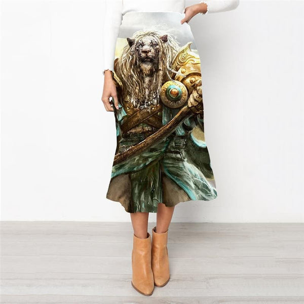 
Lion Skirts Women Animal Skirt Ladies Anime School skirt Cartoon High waist skirts Harajuku Rock Frauen - KYKU
                