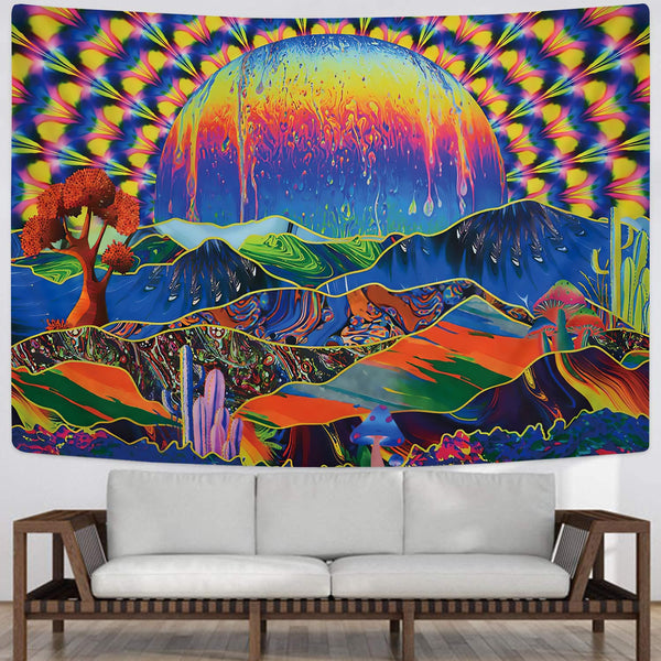 
Psychedelic Tapestry abstract Tapestries Sphere Home Tapestrys Colorful Rug Wall mountain Wall Tapestry Trippy Tenture Mandala
                
