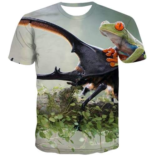 Animal T shirts Men Sheep Tshirts Cool Space T-shirts Graphic Harajuku Tshirt Anime - KYKU