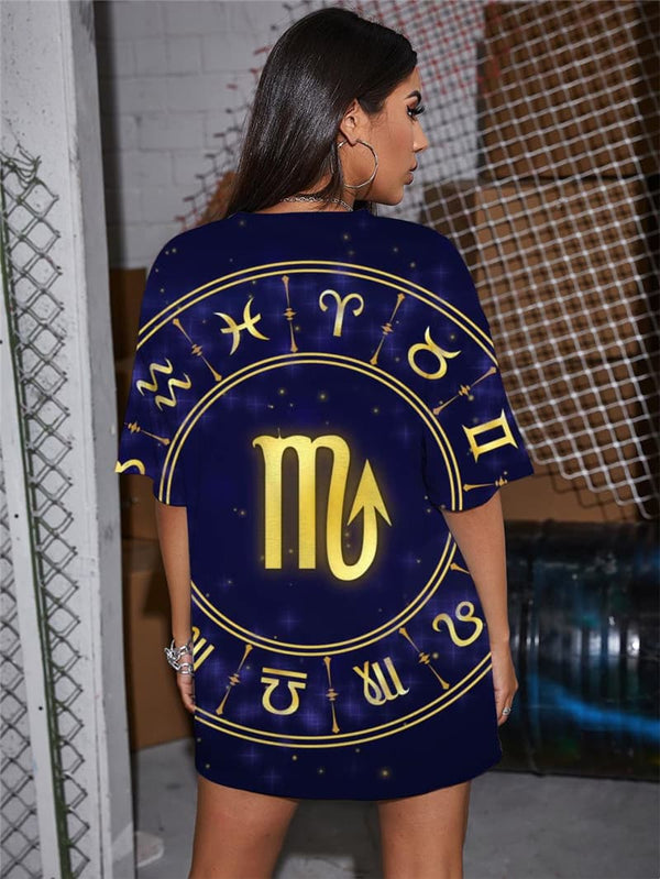 
Scorpio T Shirt Women Galaxy Summer Character Shirt Print Novel Tshirt Printed
                