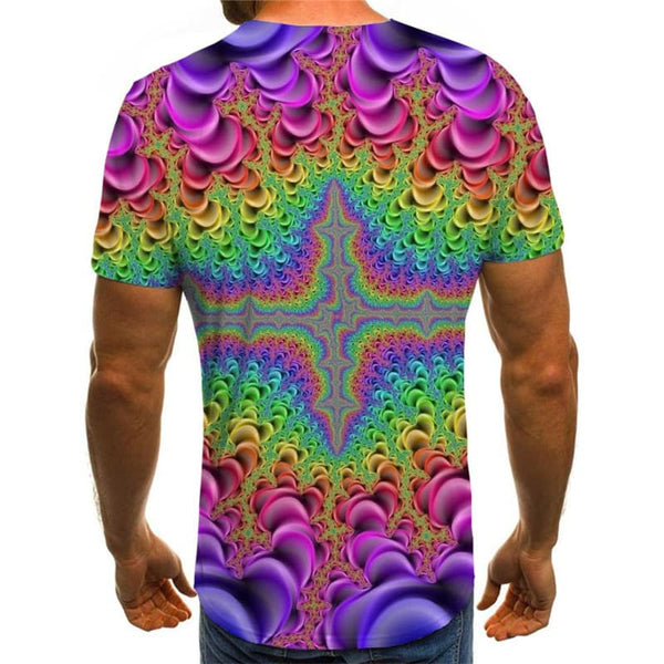 
Dizziness T-shirt Men Colorful Anime Clothes Rainbow Tshirt Printed Art Tshirts Casual
                