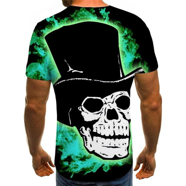 
Skull T shirt Men Flame Shirt Print Cosplay Tshirt Printed Hip Hop Anime Clothes
                