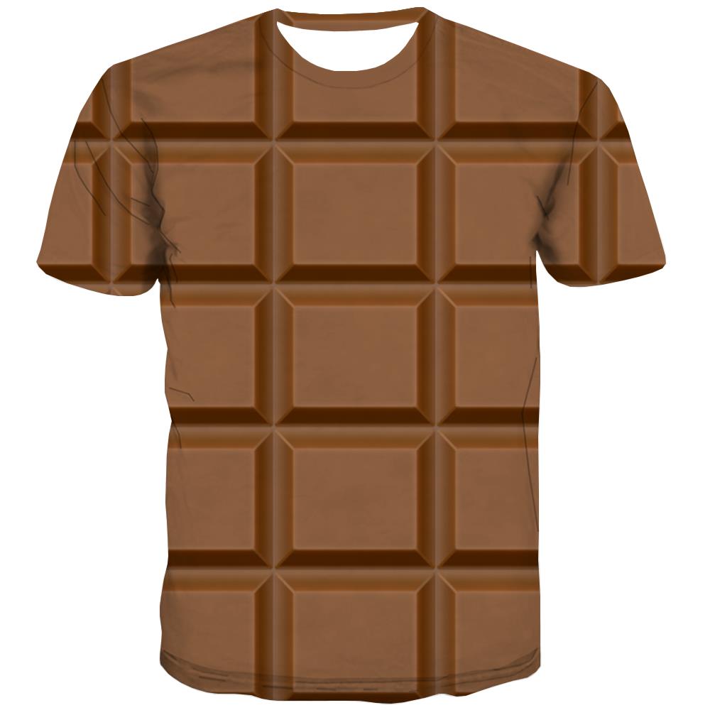 Chocolate T shirts Men Brown Tshirt Printed Delicious Tshirts Casual Bitter Tshirts Cool