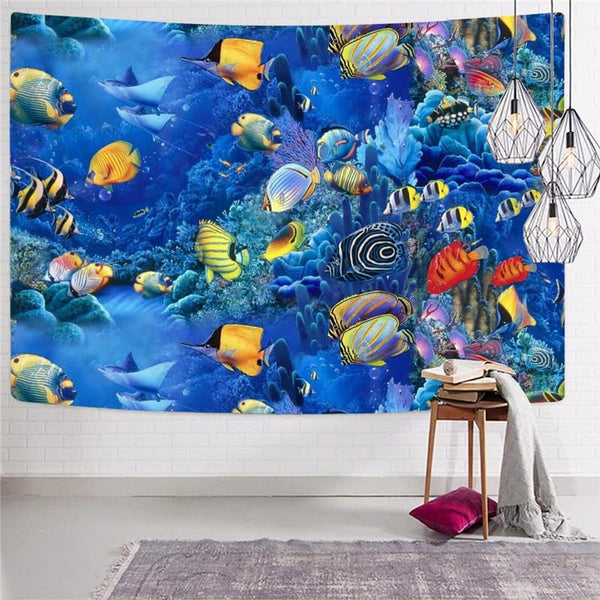 
Fish Tapestry Animal Tapestries Tracksuits Rug Wall Ocean Tenture Mandala Fishinger Home Tapestrys
                