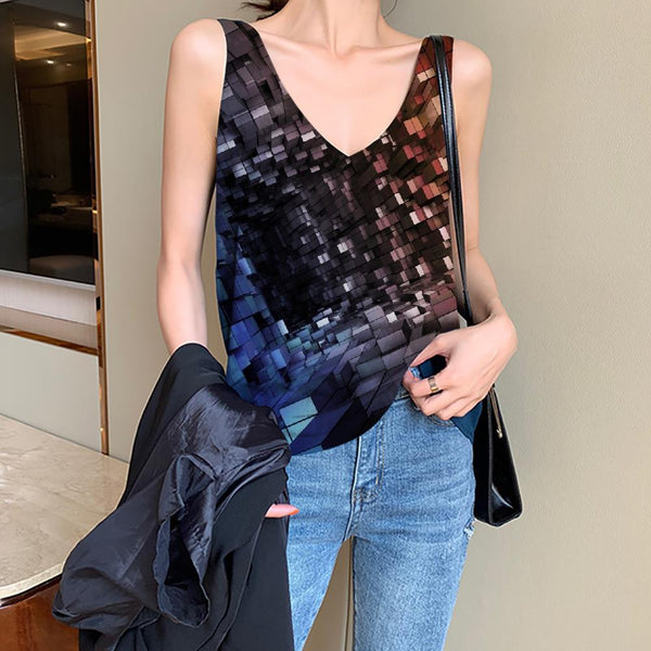 
Geometric Tank-Top women Psychedelic Anime Clothes Vortex Funny Top - KYKU
                