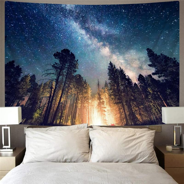 
Galaxy Tapiz Space Rug Wall Universe Home Tapestrys Forest Tapestries Flame Tenture Mandala
                