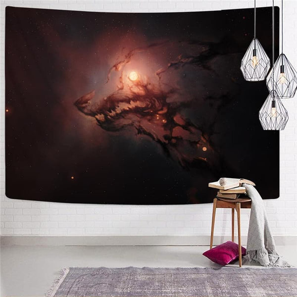 
Wolf Tapiz Animal Tapestries Anime Home Tapestrys Galaxy Wall Tapestry Nebula Rug Wall
                