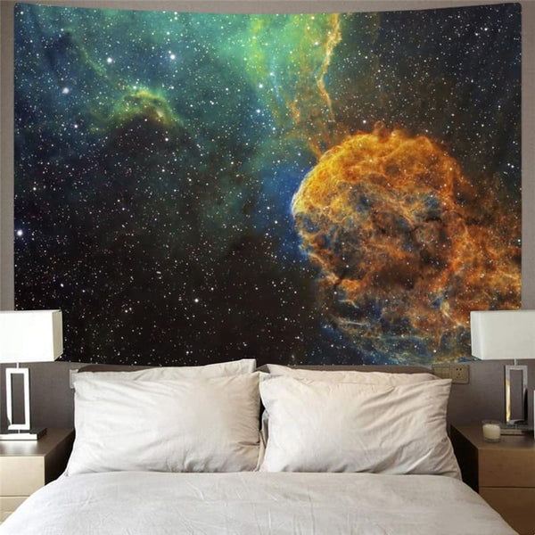 
Galaxy Tapestry Space Rug Wall Universe Tapestries Colorful Tenture Mandala
                