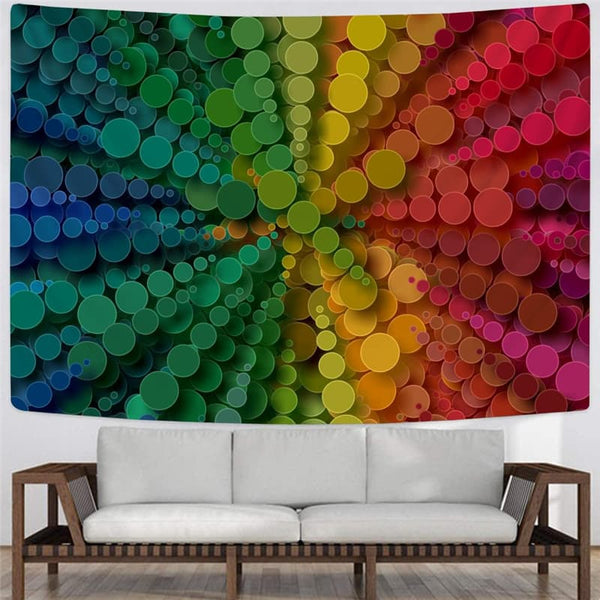 
Geometric Tapestry Psychedelic Tapestries Vortex Tenture Mandala Color Rug Wall Ball Home Tapestrys
                