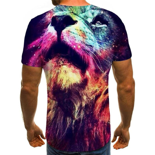 
Lion T shirt Men Animal Tshirts Casual Colorful Shirt Print Graffiti T-shirts 3d
                