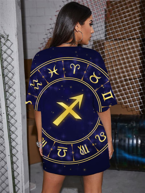 
Sagittarius T Shirt Women Galaxy T-shirts 3d Character Shirt Print Harajuku Gothic
                