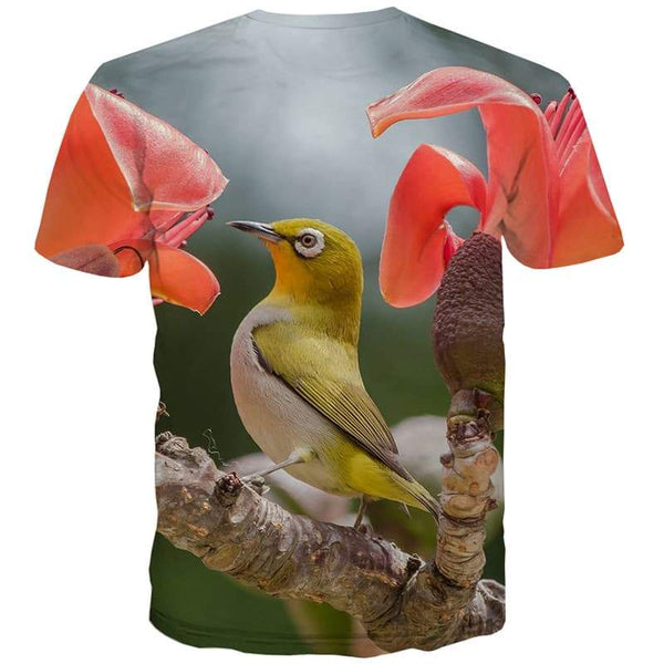 
Bird T shirts Men Flower T-shirts Graphic Hilarious Tshirts Novelty Harajuku T-shirts 3d Lovely Shirt Print - KYKU
                