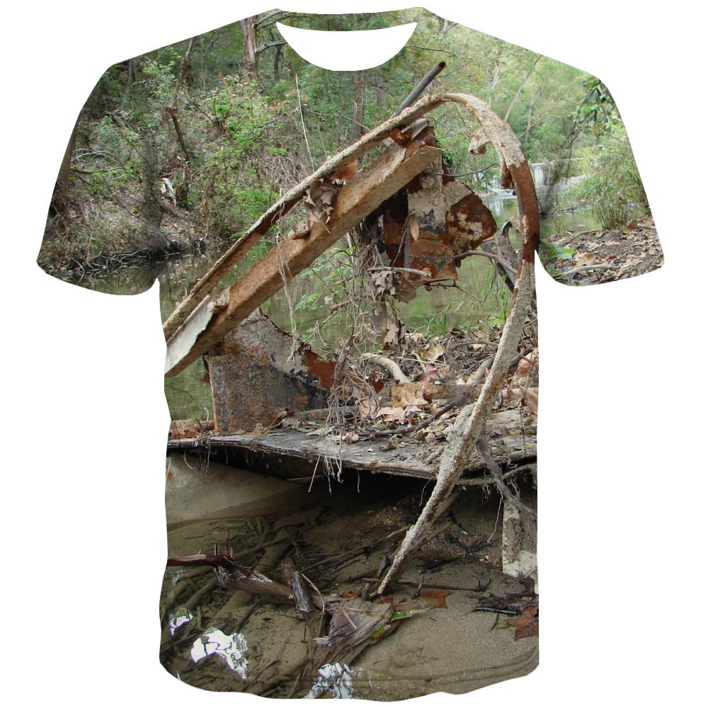 Hunting T-shirt Men Jungle Shirt Print Deer Tshirts Cool Shooter T shirts Funny Camouflage T-shirts Graphic