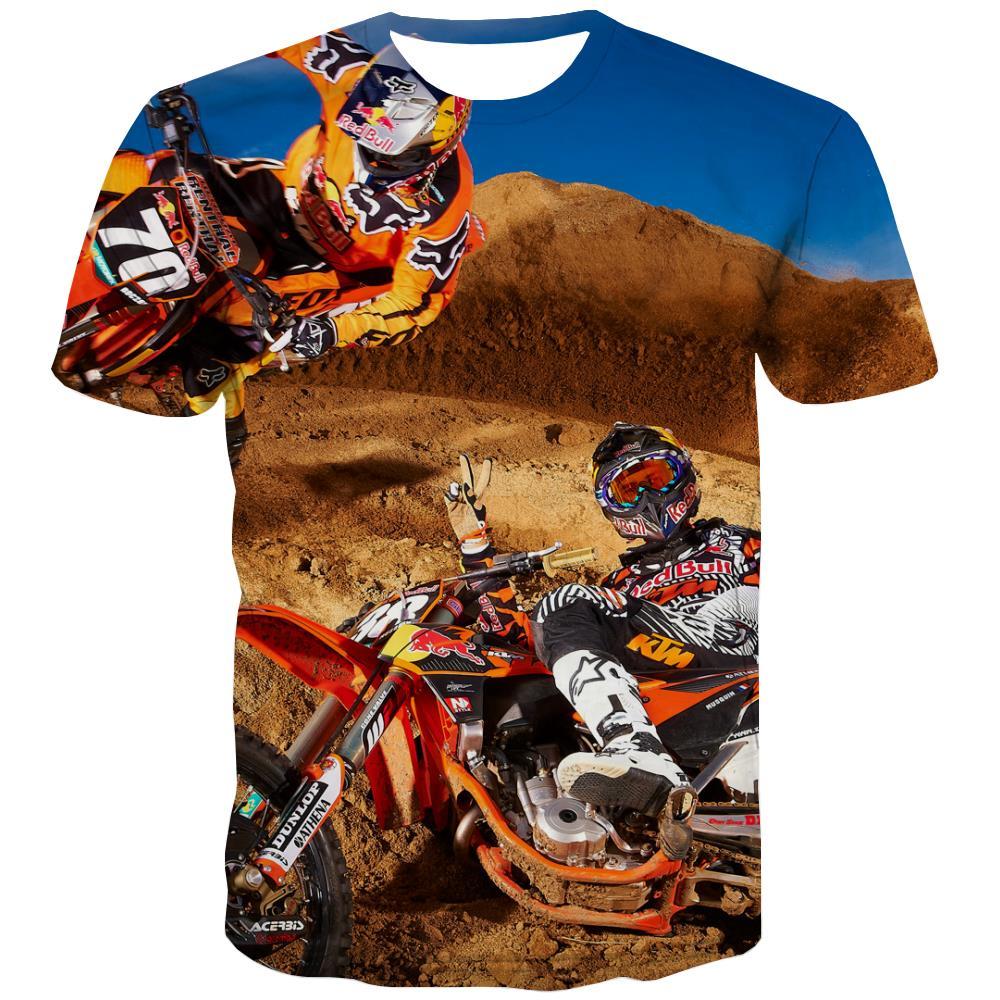 Motocross T shirts Men motorcycle Tshirts Novelty Offroad Tshirt Anime - KYKU