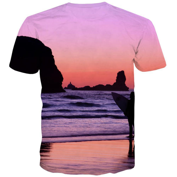 
surf T-shirt Men The sea T-shirts Graphic sport Tshirts Cool Cool Tshirts Casual - KYKU
                