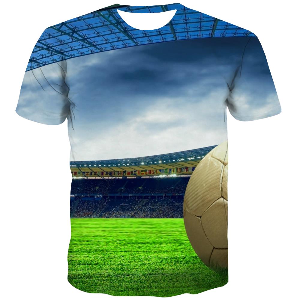 Lawn T-shirt Men Football T shirts Funny Athletics Tshirt Printed Stadium Tshirts Casual