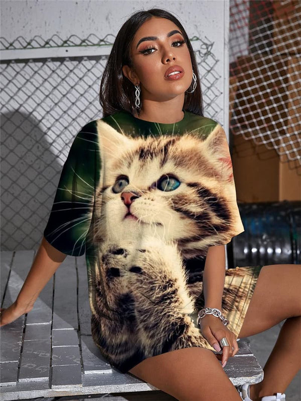 
Cat T Shirt Women Animal Tshirt Printed Love Shirt Print Harajuku Gothic
                