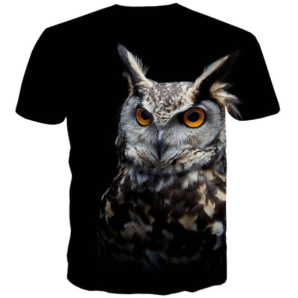 
Animal T shirts Men Owl Tshirts Cool Ferocious Shirt Print Harajuku T-shirts 3d Hip Hop Tshirt Printed - KYKU
                