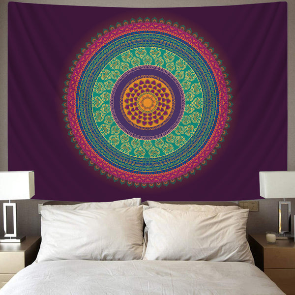 
Mandala Tapestry Psychedelic Wall Tapestry flower Home Tapestrys purple Rug Wall galaxy Tapestries
                