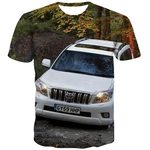 Jeep T shirts Men Offroad Tshirt Anime car Shirt Print Short Sleeve Full Print - KYKU