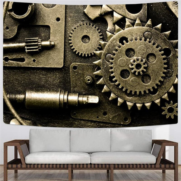 
Metal Tapestry Engine Home Tapestrys Gear Rug Wall Paint Wall Tapestry Decor
                