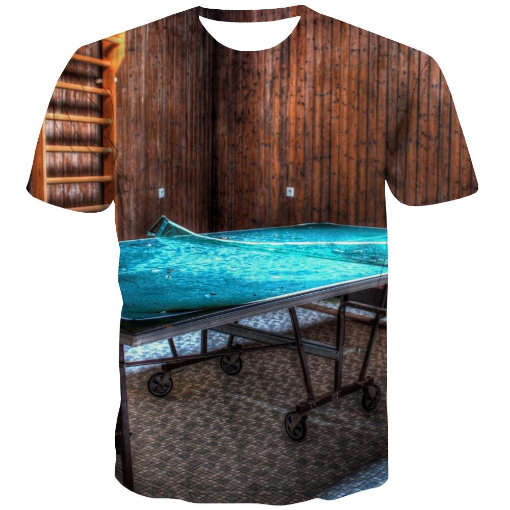 Pingpong T-shirt Men Game Tshirt Printed Movement T-shirts 3d Short Sleeve