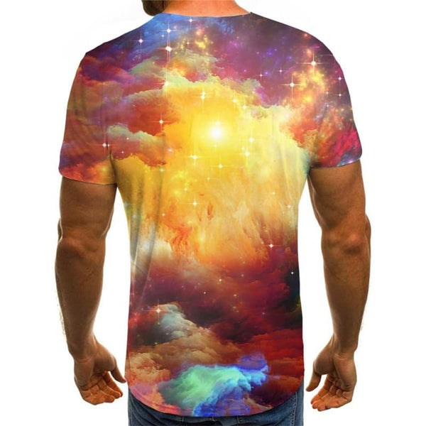 
Galaxy T-shirt Men Smoke Anime Clothes Colorful Tshirt Printed Nebula T-shirts 3d
                
