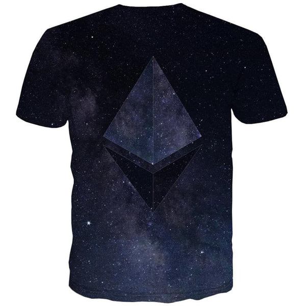 
Ethereum T shirt Men Galaxy Tshirts Casual Art Tshirt Printed Funny Shirt Print
                