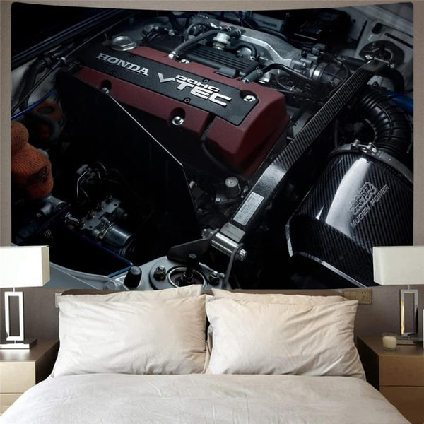 
Metal Tapestry Engine Tapestries Gear Rug Wall Moteur Home Tapestrys Decor
                
