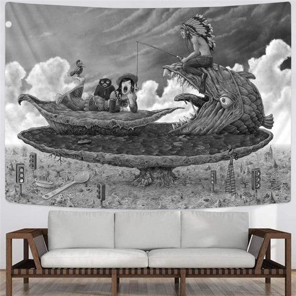 
Indios Tapestry Fishing Tapestries Bear Rug Wall Hip Hop Wall Tapestry
                