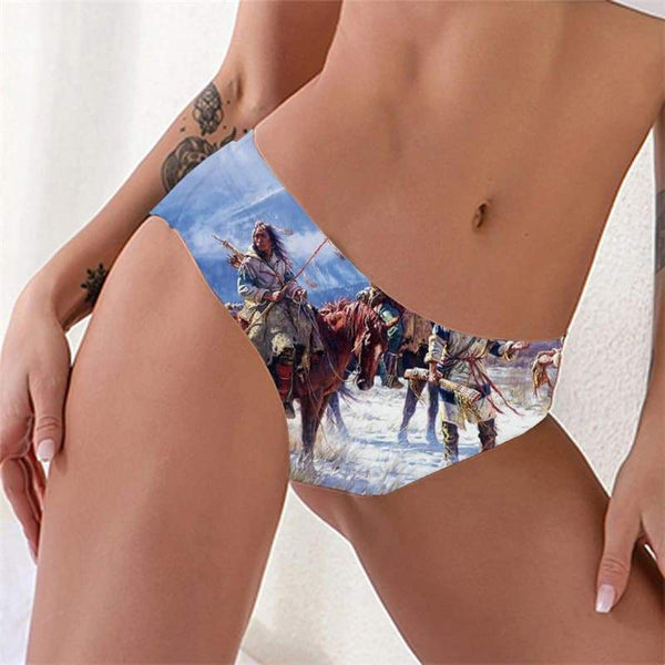 Indios Panties Women Horse Lingerie Female Snow Underwear  Seamless Fishing Tanga - KYKU