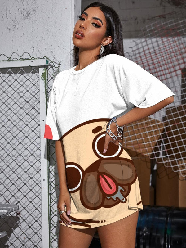 
Animal T Shirt Women Dog Shirt Print Love Punk Rock Lovely Tshirt Printed
                