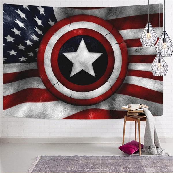 
United States Tapestry National Flag Tenture Mandala Stripe Rug Wall
                