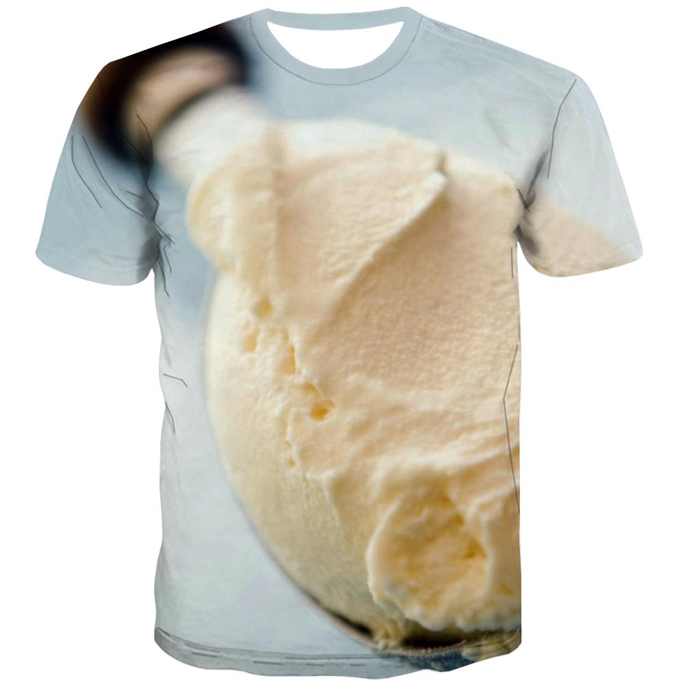 Sweet T-shirt Men Gourmet Shirt Print Icecream Tshirt Printed Colourful Tshirts Cool