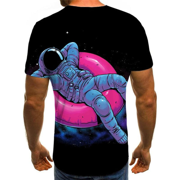 
Astronaut T-shirt Men Swimming Ring Anime Clothes Galaxy Shirt Print Space Tshirt Printed
                
