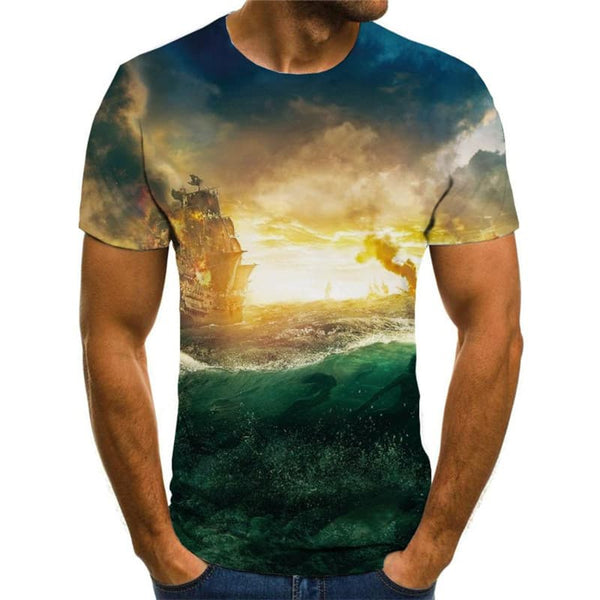 
Leaves T-shirt Men National Flag Funny T shirts Colorful T-shirts 3d Art Shirt Print
                