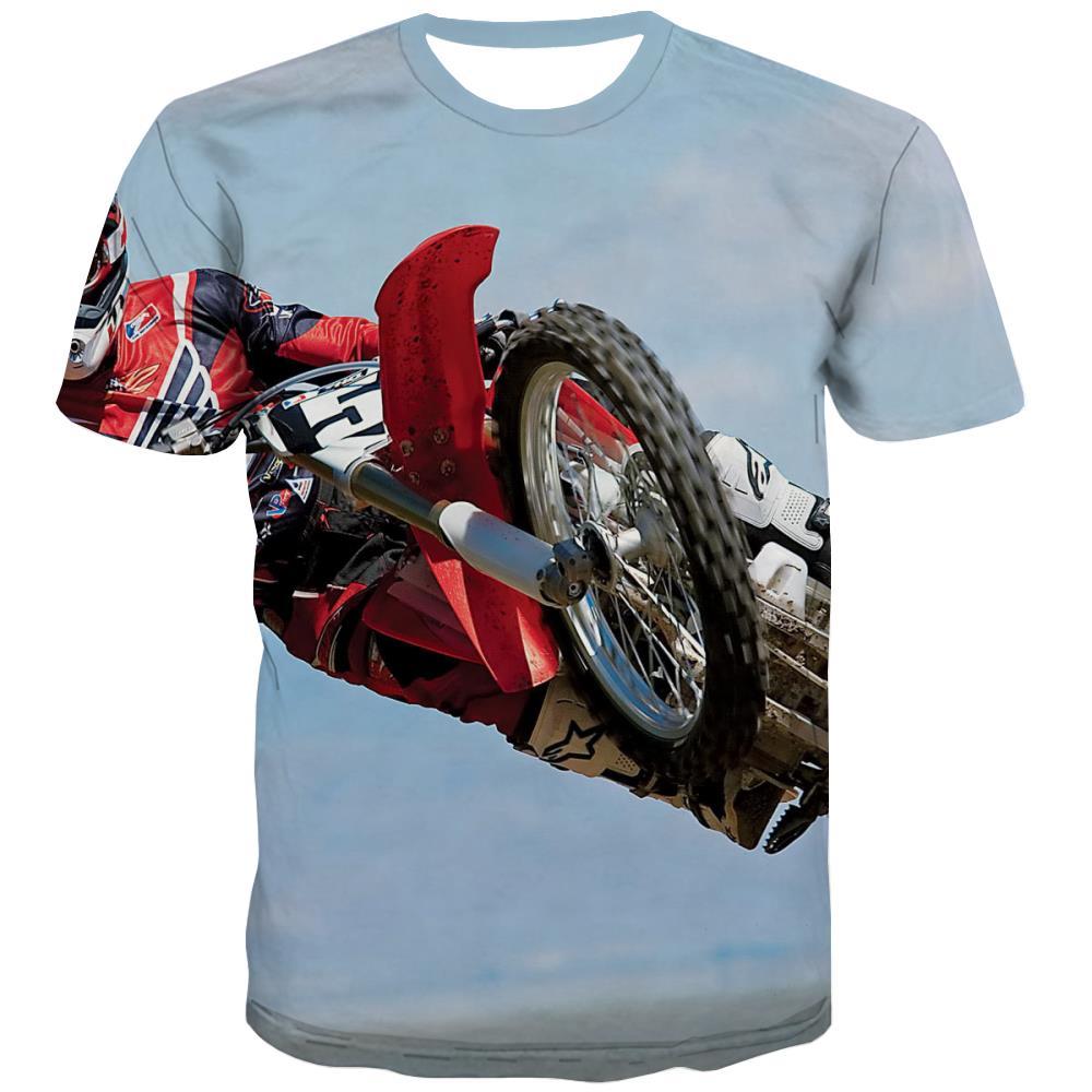 Motocross T-shirt Men motorcycle Tshirts Novelty Offroad T-shirts Graphic - KYKU