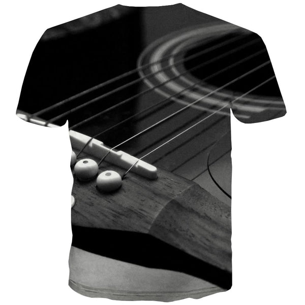 
Guitar T shirts Men Music Tshirts Novelty Wooden T-shirts 3d Metal T-shirts Graphic
                