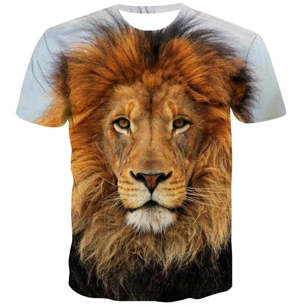 
Lion T shirt Men Animal Tshirts Casual Casual T-shirts 3d Street Tshirt Printed
                