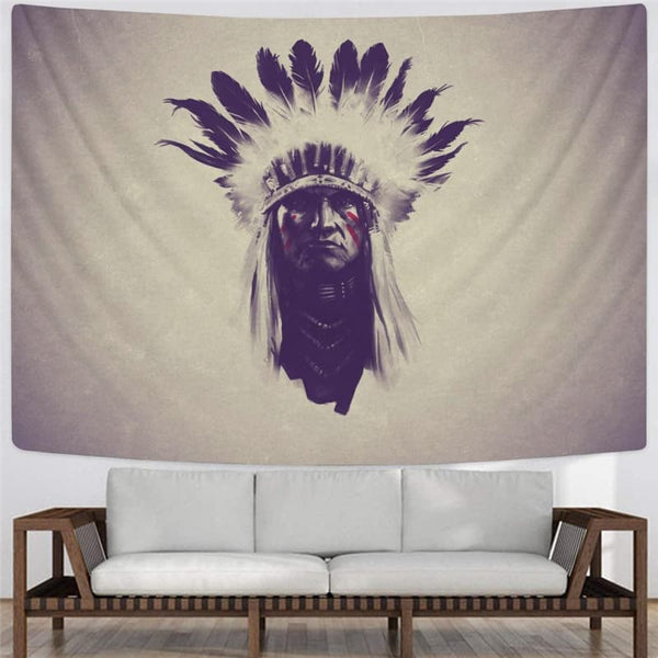 
Indios Tapestry Feather Tapestries Graffiti Wall Tapestry Decor Boho decor
                