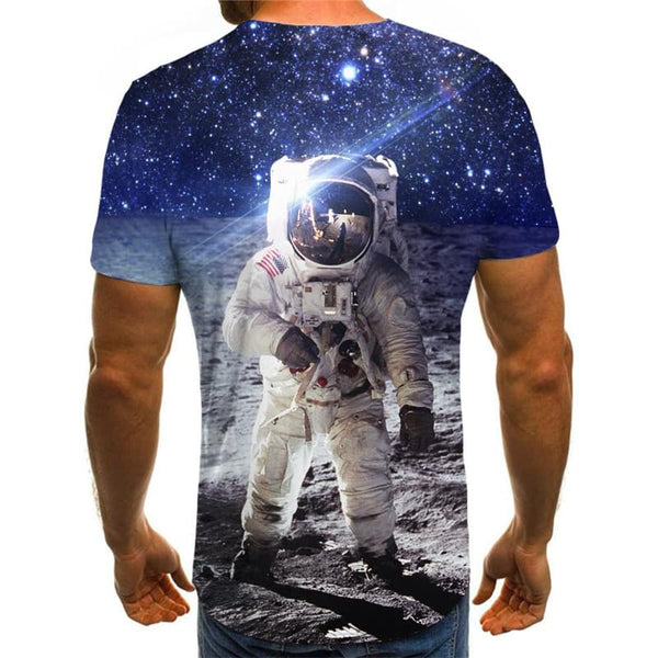 
Astronaut T shirt Men Galaxy Anime Clothes Space Tshirt Printed Universe Shirt Print
                