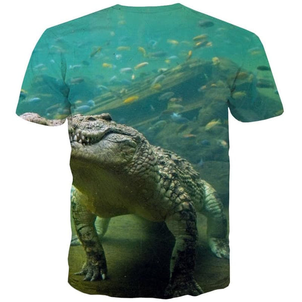
Crocodile T-shirt Men Animal Tshirts Casual Eye Anime Clothes Harajuku Tshirt Printed
                