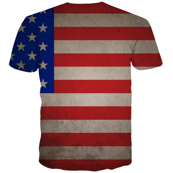 
USA T shirts Men Flag Tshirts Casual Statue Tshirts Novelty Country Tshirt Printed
                